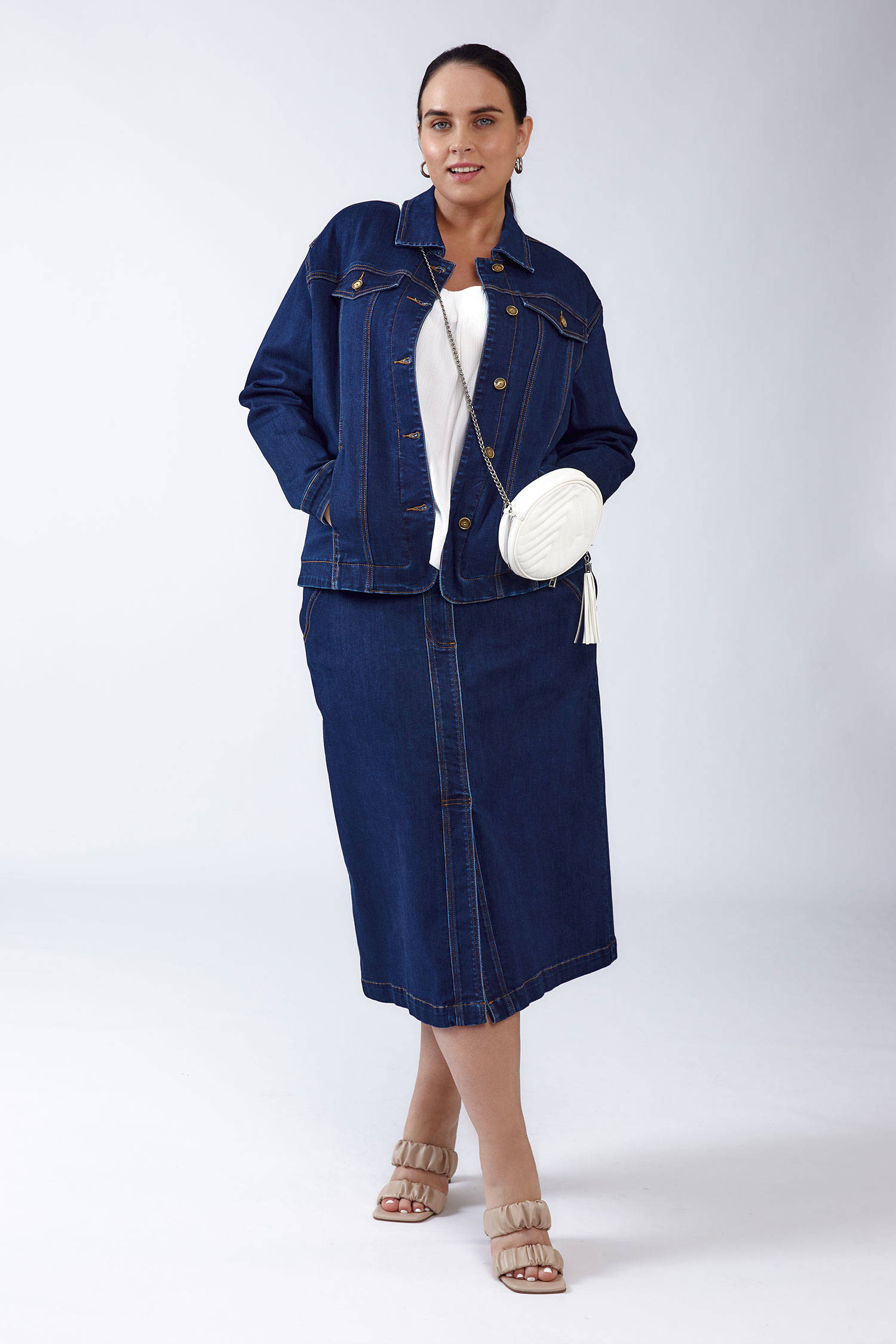 Юбка джинс  V24-s416/4